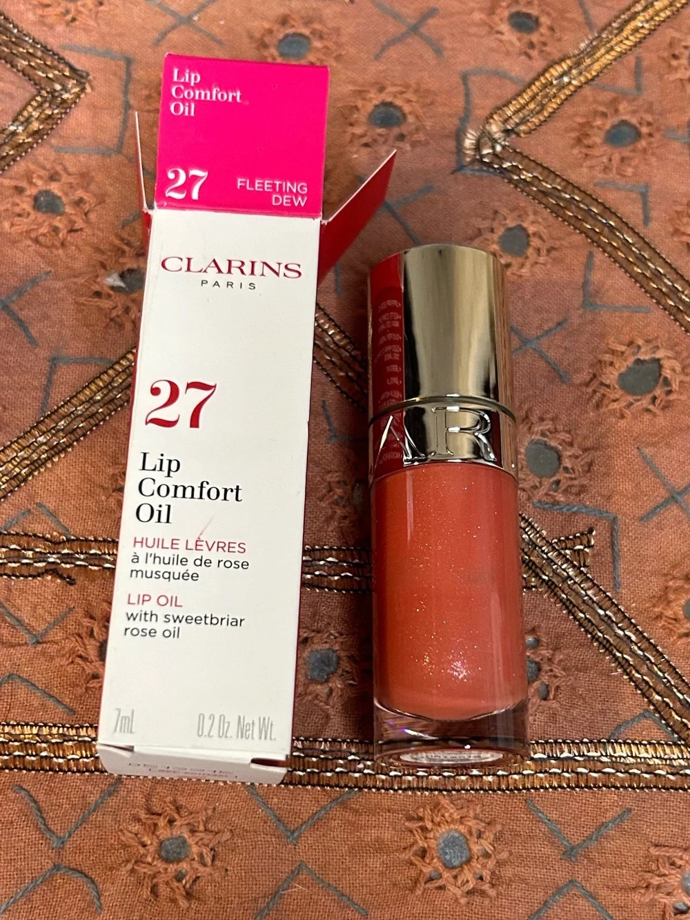 Clarins Limited Edition Lip Comfort Oil Canyon Kiss Collection 27 Fleeting Dew